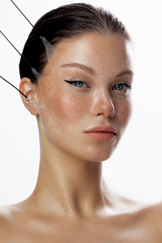 High-End Beauty Portrait im medizinisch-ästhetischen Look – Portraitfotograf Hamburg